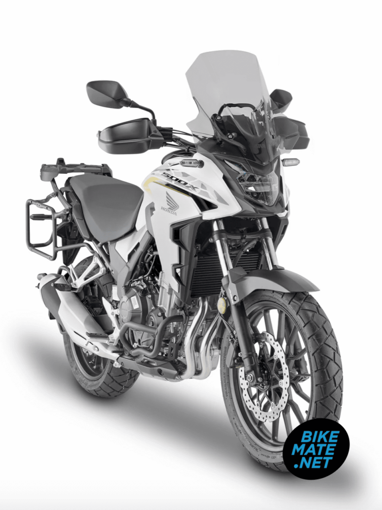 รถมอเตอร์ไซค์ Honda CB500X ติดตั้งชิลด์หน้ากันลม GIVI