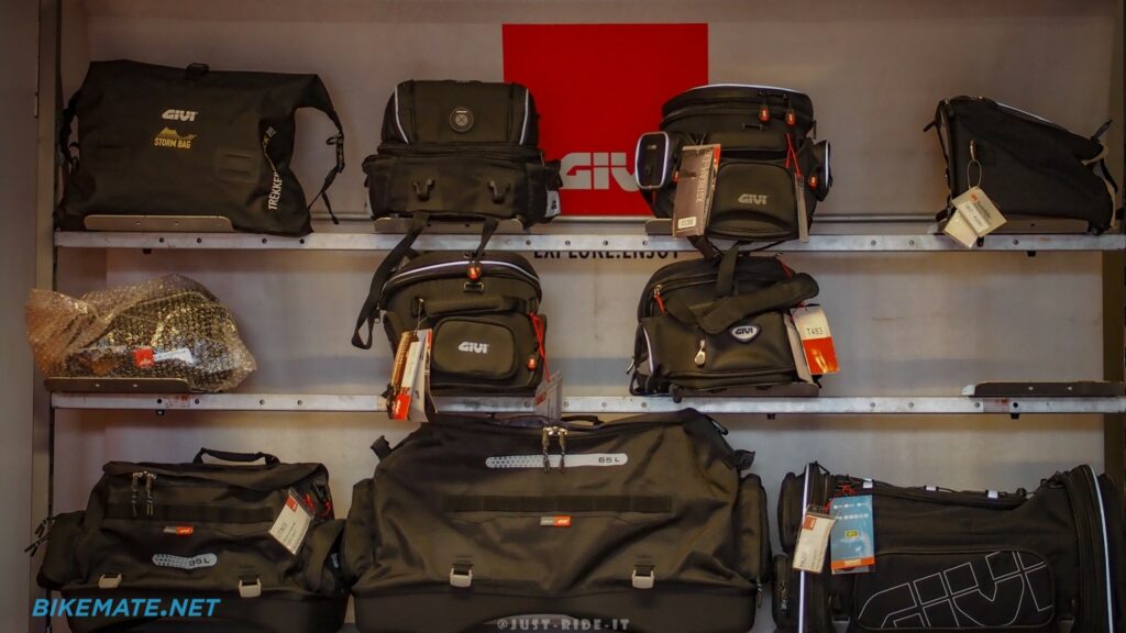GIVI motorcycle rear bag and fuel tank bag