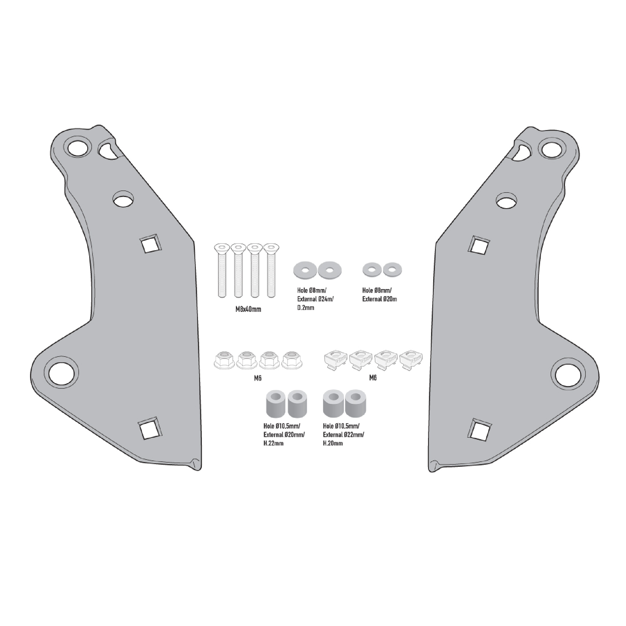GIVI SR1186 Specific Rear Rack for Honda XADV 750