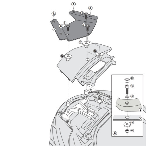 GIVI SR3104 Rear Rack