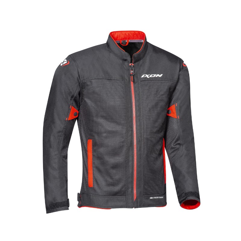 IXON Levant Air A Black Red - เสื้อแจ็คเก็ตสำหรับขี่มอเตอร์ไซค์