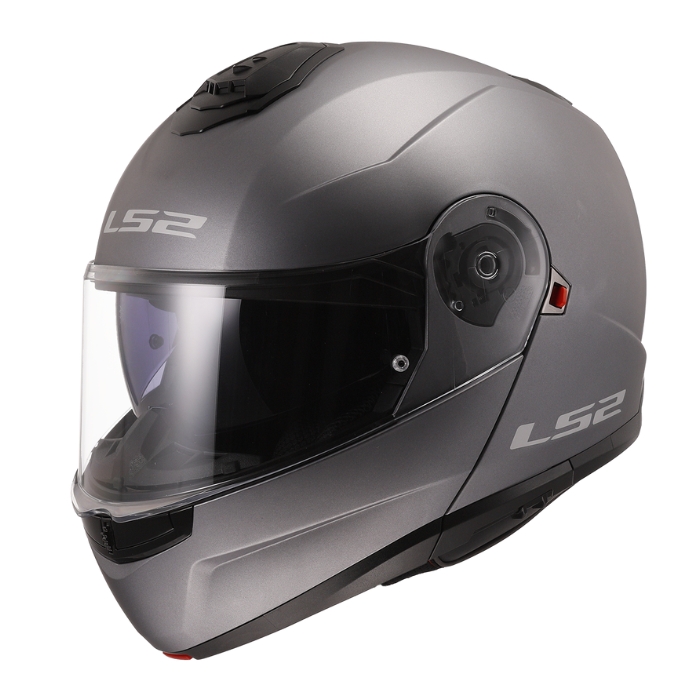 LS2 FF908 Matt Titanium หมวกกันน็อคยกคาง
