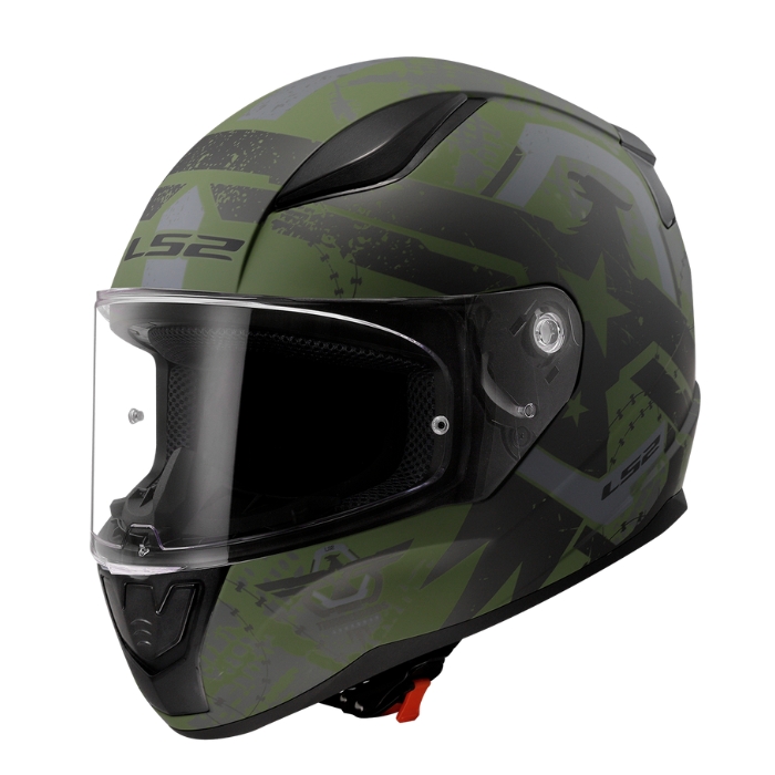LS2 FF353 Thunder Bird Military Green หมวกกันน็อคเต็มใบ