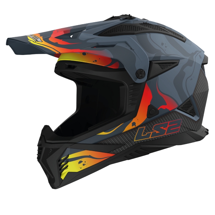 LS2 MX708 Wash Dark Grey หมวกกันน็อคเอ็นดูโร่