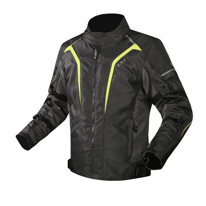 LS2 Sepang Man Jacket Black Grey HI VIS Yellow เสื้อการ์ดขี่มอเตอร์ไซค์