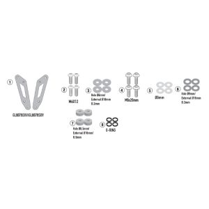 GIVI D1211KIT - Screen fitting kit for Honda Forza 750