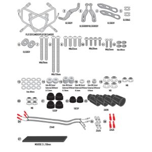 GIVI PLO1201CAM Side Rack แร็คท้ายเฉพาะรุ่น Honda XL750 Transalp