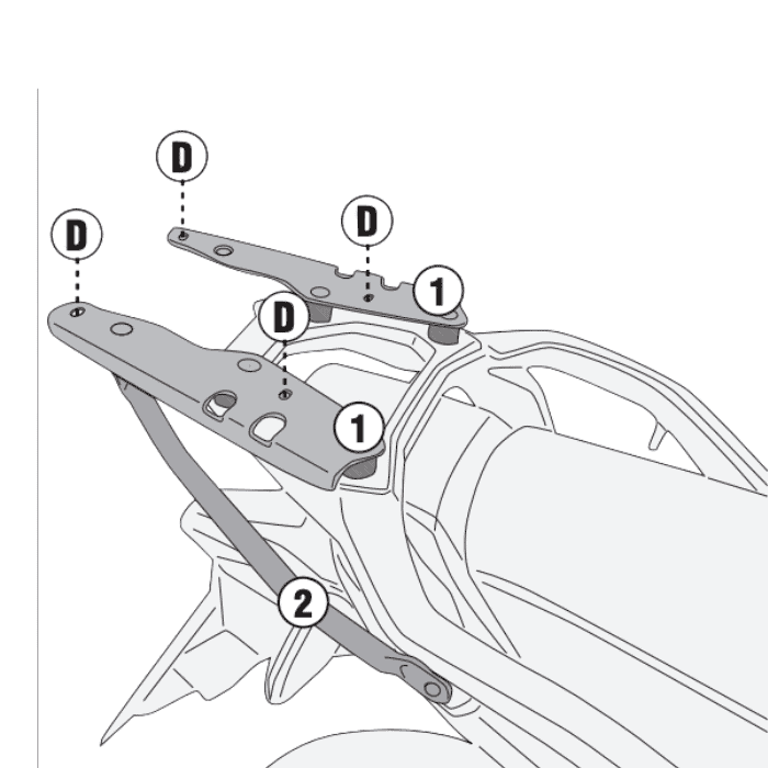 givi-sr1201-rear-rack (2) GIVI SR1201 Rear Rack แร็คท้ายเฉพาะรุ่น Honda XL750 Transalp