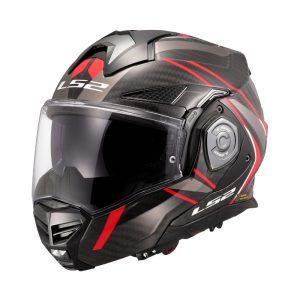 LS2 FF901 Carbon Future II Red Modular Helmet หมวกกันน็อคยกคาง