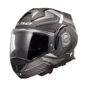 LS2 FF901 Carbon Horizon Silver Grey Modular Helmet หมวกกันน็อคยกคาง