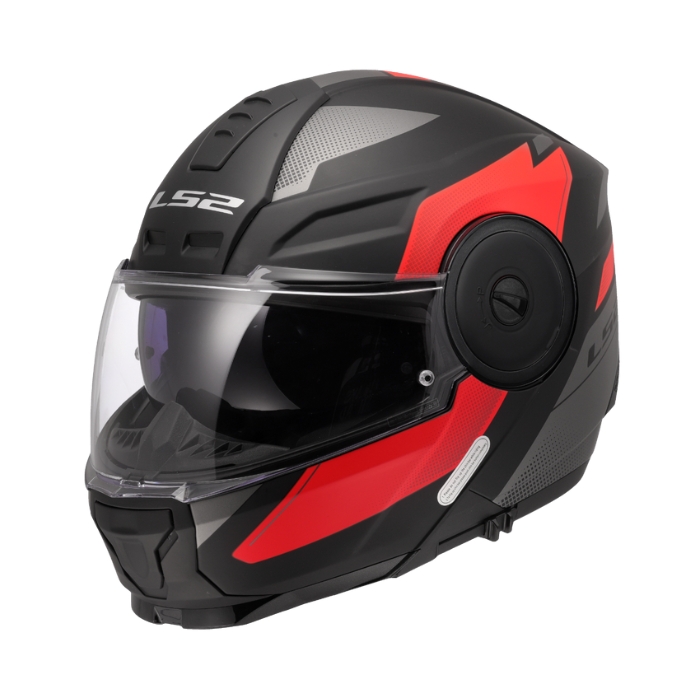 LS2 FF902 Duria Black Red Modular Helmet