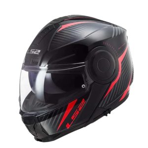 FF902 Scope II Skid Black Red หมวกกันน็อคยกคาง