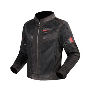 LS2 Garda Jacket Black Red เสื้อการ์ดขี่มอเตอร์ไซค์