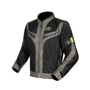 LS2 Garda Jacket Green Black Hi-Vis Yellow เสื้อการ์ดขี่มอเตอร์ไซค์