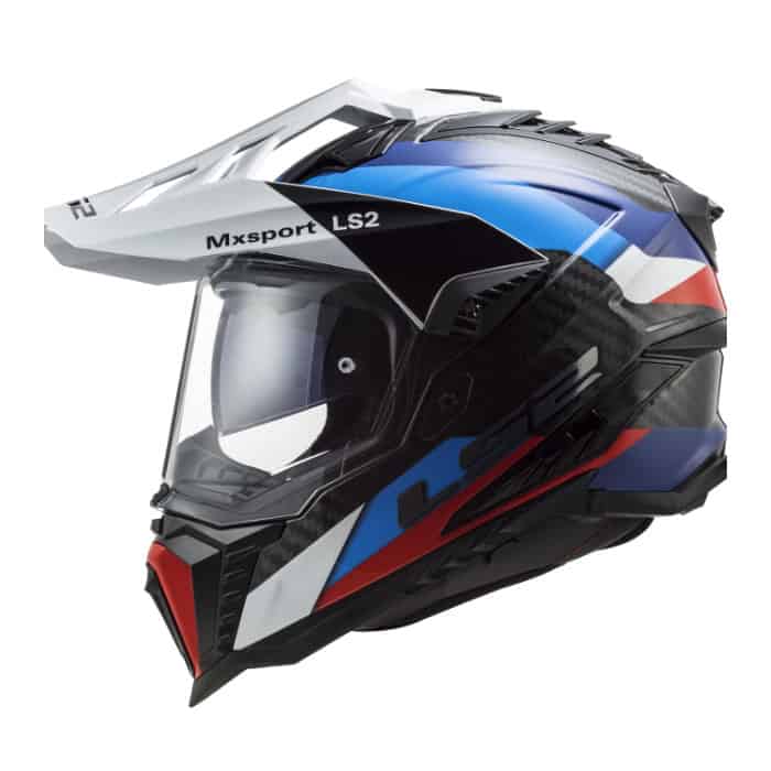 MX701 Frontier Gloss Black Blue หมวกกันน็อคแอดเวนเจอร์