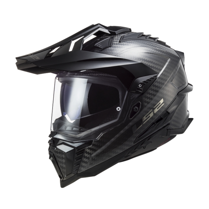 LS2 Helmets MX701 Carbon - Solid Carbon หมวกกันน็อคแอดเวนเจอร์