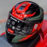 LS2 FF353 Rapid II Gale Black Red Green Full Face Helmet